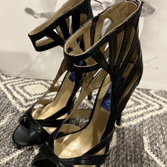 Jimmy Choo for H&M Black High Heels Size 39/8.5 - Picture 4 of 5